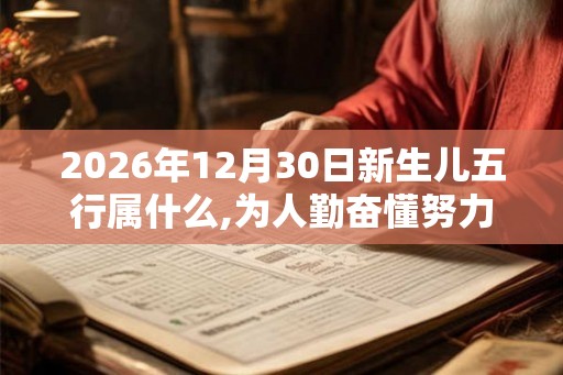 2026年12月30日新生儿五行属什么,为人勤奋懂努力
