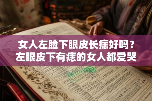 女人左脸下眼皮长痣好吗？左眼皮下有痣的女人都爱哭吗？