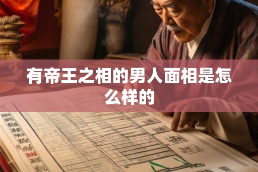 有帝王之相的男人面相是怎么样的