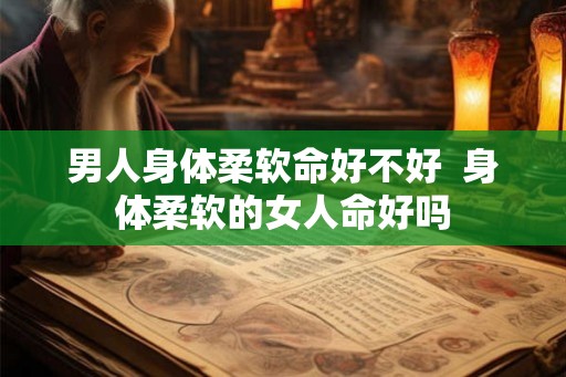男人身体柔软命好不好  身体柔软的女人命好吗