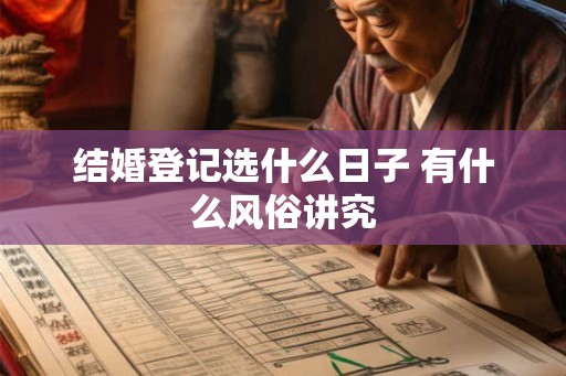 结婚登记选什么日子 有什么风俗讲究