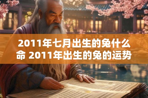 2011年七月出生的兔什么命 2011年出生的兔的运势如何