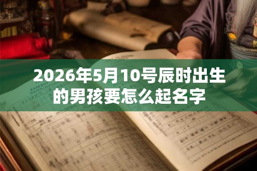 2026年5月10号辰时出生的男孩要怎么起名字