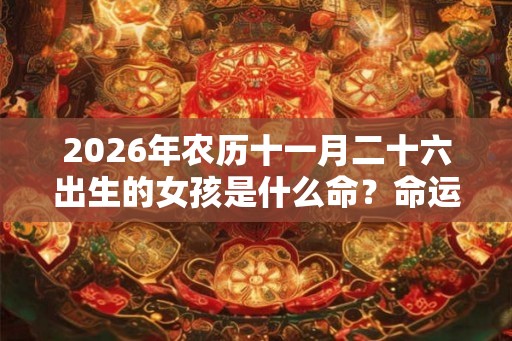2026年农历十一月二十六出生的女孩是什么命？命运怎么样？