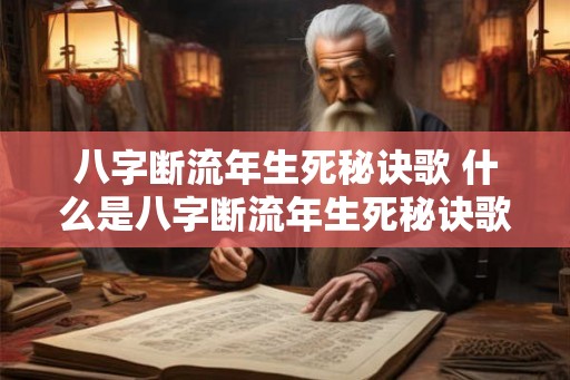 八字断流年生死秘诀歌 什么是八字断流年生死秘诀歌