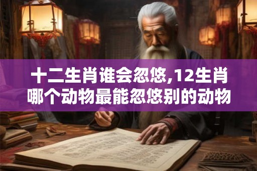 十二生肖谁会忽悠,12生肖哪个动物最能忽悠别的动物打架