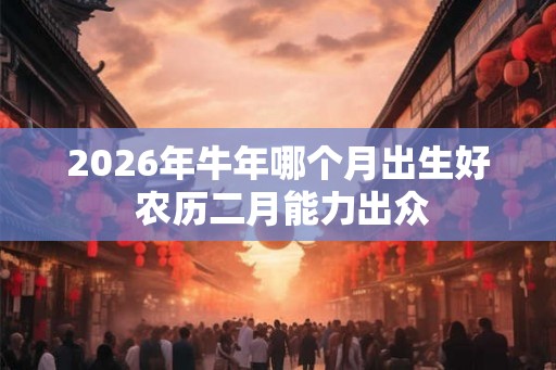2026年牛年哪个月出生好 农历二月能力出众