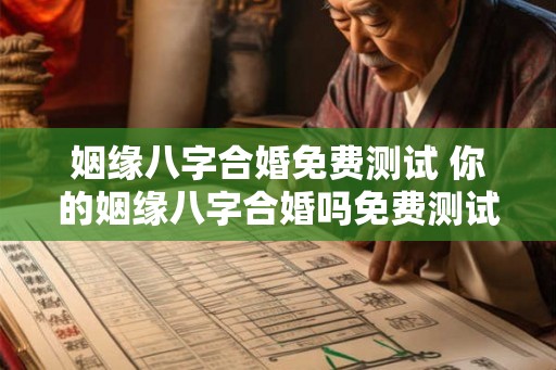 姻缘八字合婚免费测试 你的姻缘八字合婚吗免费测试