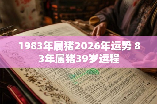 1983年属猪2026年运势 83年属猪39岁运程