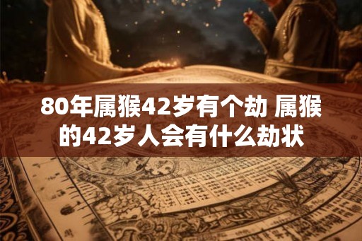 80年属猴42岁有个劫 属猴的42岁人会有什么劫状 80年属猴42岁有个劫 属猴的42岁人会有什么劫状