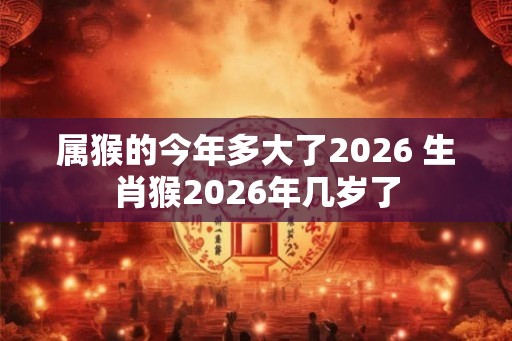 属猴的今年多大了2026 生肖猴2026年几岁了