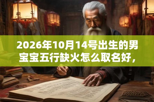 2026年10月14号出生的男宝宝五行缺火怎么取名好，该注意什么