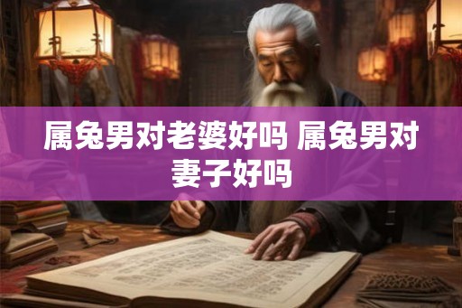 属兔男对老婆好吗 属兔男对妻子好吗