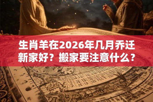 生肖羊在2026年几月乔迁新家好?搬家要注意什么? 生肖羊在2026年几月乔迁新家好?搬家要注意什么?