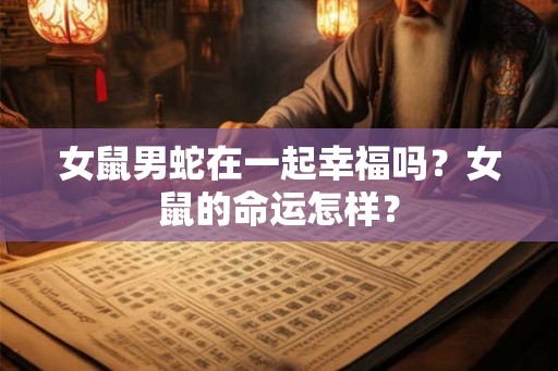 女鼠男蛇在一起幸福吗？女鼠的命运怎样？
