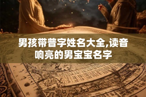 男孩带普字姓名大全,读音响亮的男宝宝名字