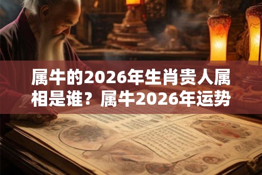 属牛的2026年生肖贵人属相是谁？属牛2026年运势如何？