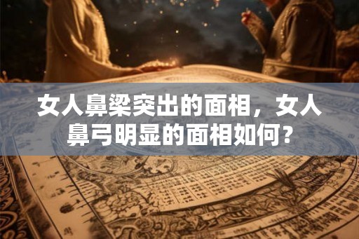 女人鼻梁突出的面相，女人鼻弓明显的面相如何？