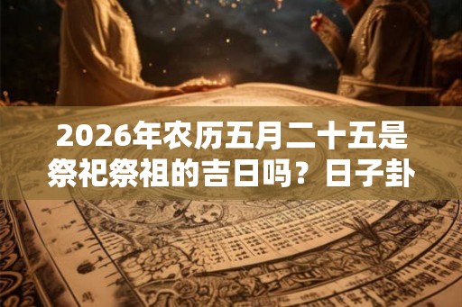 2026年农历五月二十五是祭祀祭祖的吉日吗？日子卦象好不好？