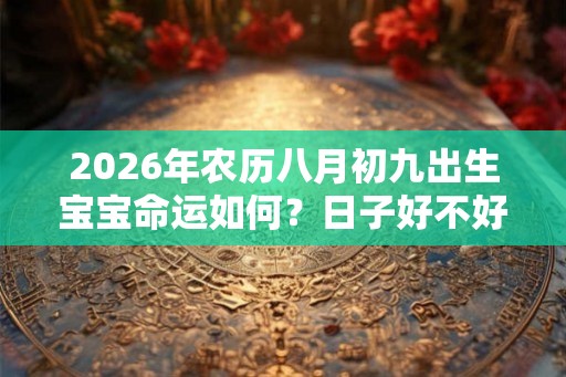 2026年农历八月初九出生宝宝命运如何？日子好不好？