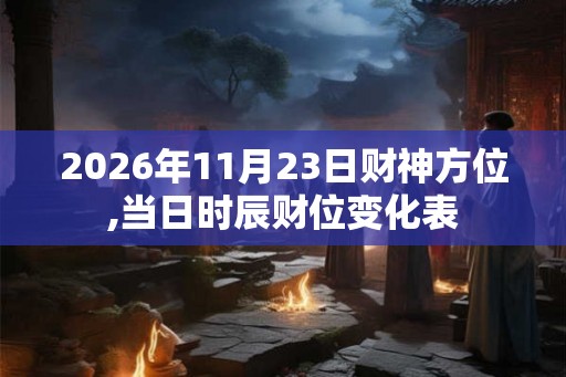 2026年11月23日财神方位,当日时辰财位变化表