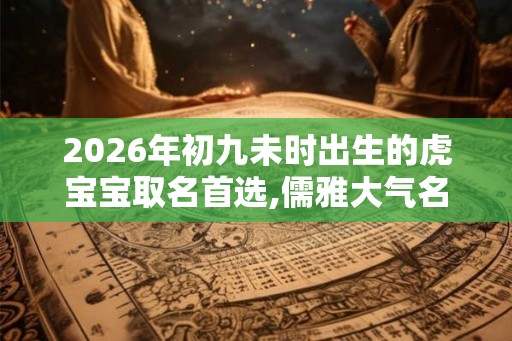 2026年初九未时出生的虎宝宝取名首选,儒雅大气名字
