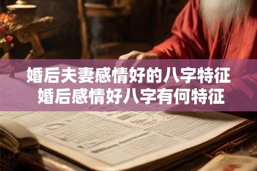 婚后夫妻感情好的八字特征 婚后感情好八字有何特征 婚后夫妻感情好的八字特征 婚后感情好八字有何特征