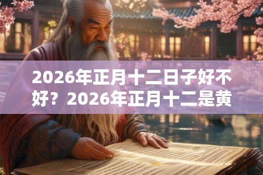 2026年正月十二日子好不好？2026年正月十二是黄道吉日吗？