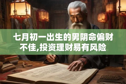 七月初一出生的男阴命偏财不佳,投资理财易有风险