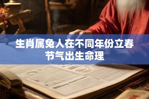 生肖属兔人在不同年份立春节气出生命理