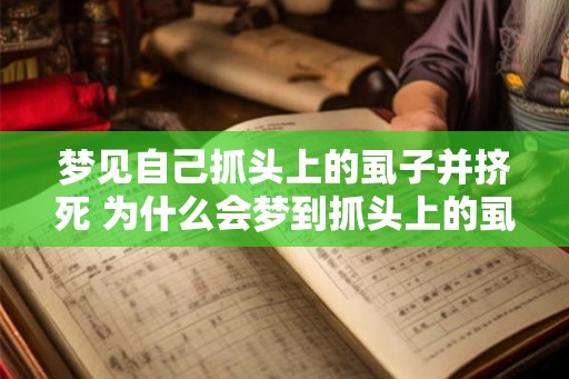 梦见自己抓头上的虱子并挤死 为什么会梦到抓头上的虱子挤死 梦见自己抓头上的虱子并挤死 为什么会梦到抓头上的虱子挤死