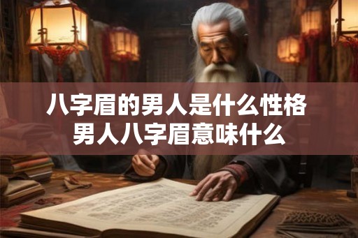 八字眉的男人是什么性格 男人八字眉意味什么 八字眉的男人是什么性格 男人八字眉意味什么