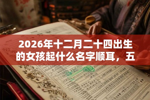 2026年十二月二十四出生的女孩起什么名字顺耳，五行属什么