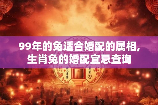 99年的兔适合婚配的属相,生肖兔的婚配宜忌查询