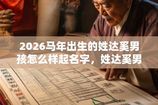 2026马年出生的姓达奚男孩怎么样起名字，姓达奚男孩好名推荐