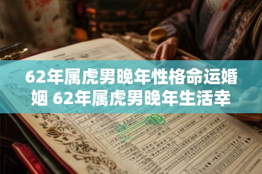 62年属虎男晚年性格命运婚姻 62年属虎男晚年生活幸福吗