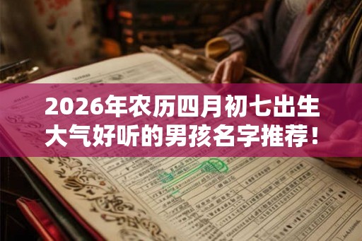 2026年农历四月初七出生大气好听的男孩名字推荐！