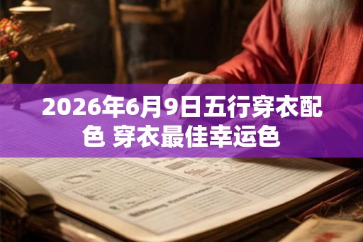 2026年6月9日五行穿衣配色 穿衣最佳幸运色