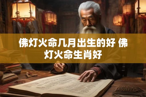 佛灯火命几月出生的好 佛灯火命生肖好 佛灯火命几月出生的好 佛灯火命生肖好