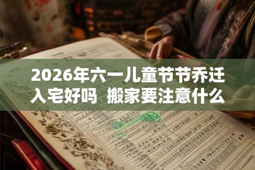 2026年六一儿童节节乔迁入宅好吗  搬家要注意什么