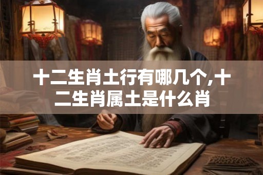 十二生肖土行有哪几个,十二生肖属土是什么肖