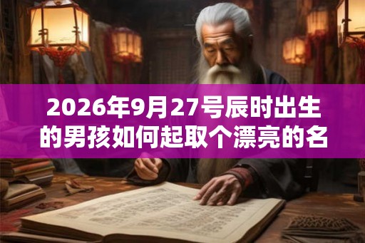 2026年9月27号辰时出生的男孩如何起取个漂亮的名字和五行属性