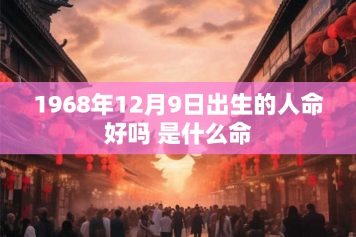 1968年12月9日出生的人命好吗 是什么命 1968年12月9日出生的人命好吗 是什么命