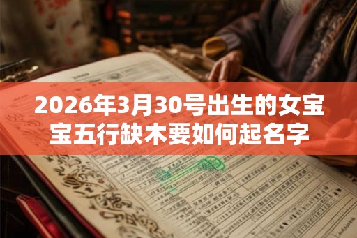 2026年3月30号出生的女宝宝五行缺木要如何起名字
