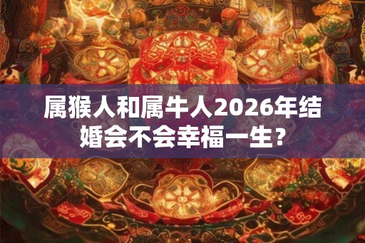 属猴人和属牛人2026年结婚会不会幸福一生？