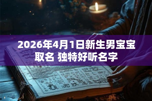 2026年4月1日新生男宝宝取名 独特好听名字