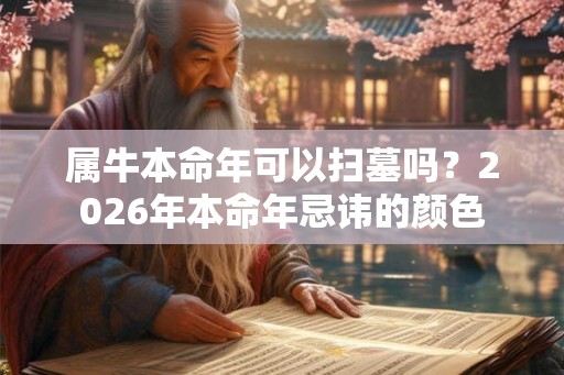 属牛本命年可以扫墓吗？2026年本命年忌讳的颜色