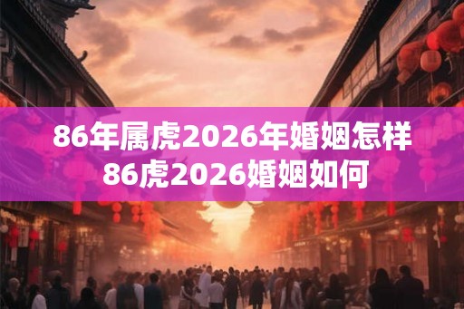 86年属虎2026年婚姻怎样 86虎2026婚姻如何