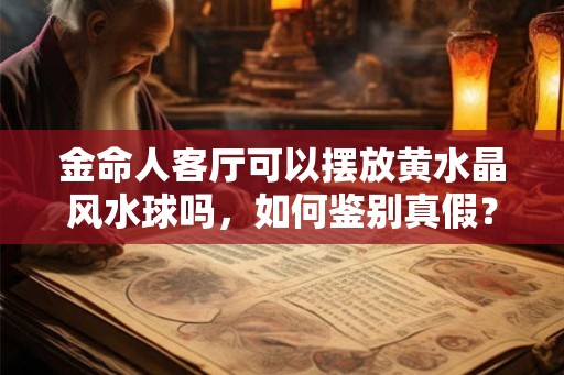 金命人客厅可以摆放黄水晶风水球吗，如何鉴别真假？