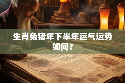 生肖兔猪年下半年运气运势如何？